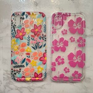 2 NEW iPhone XR Beach Floral Hibiscus Flower Floral Coconut Girl Phone Cases